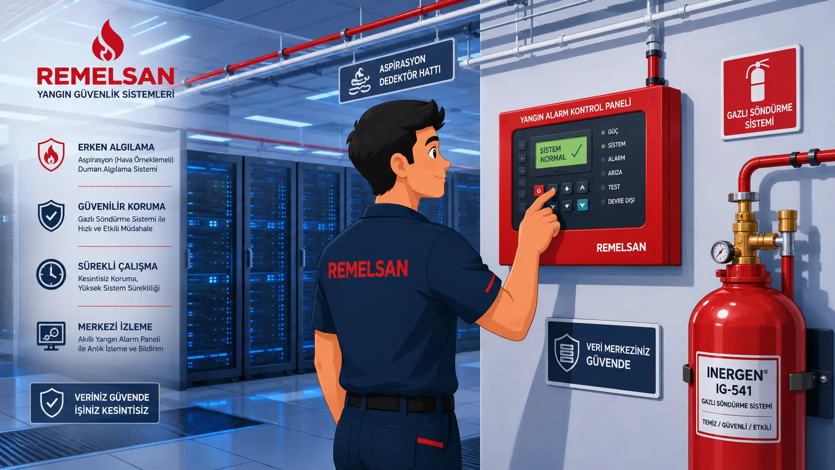Veri Merkezi Yangın Alarm Sistemleri
