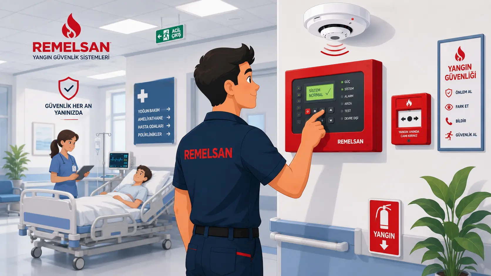 Hastane Yangın Alarm Sistemleri
