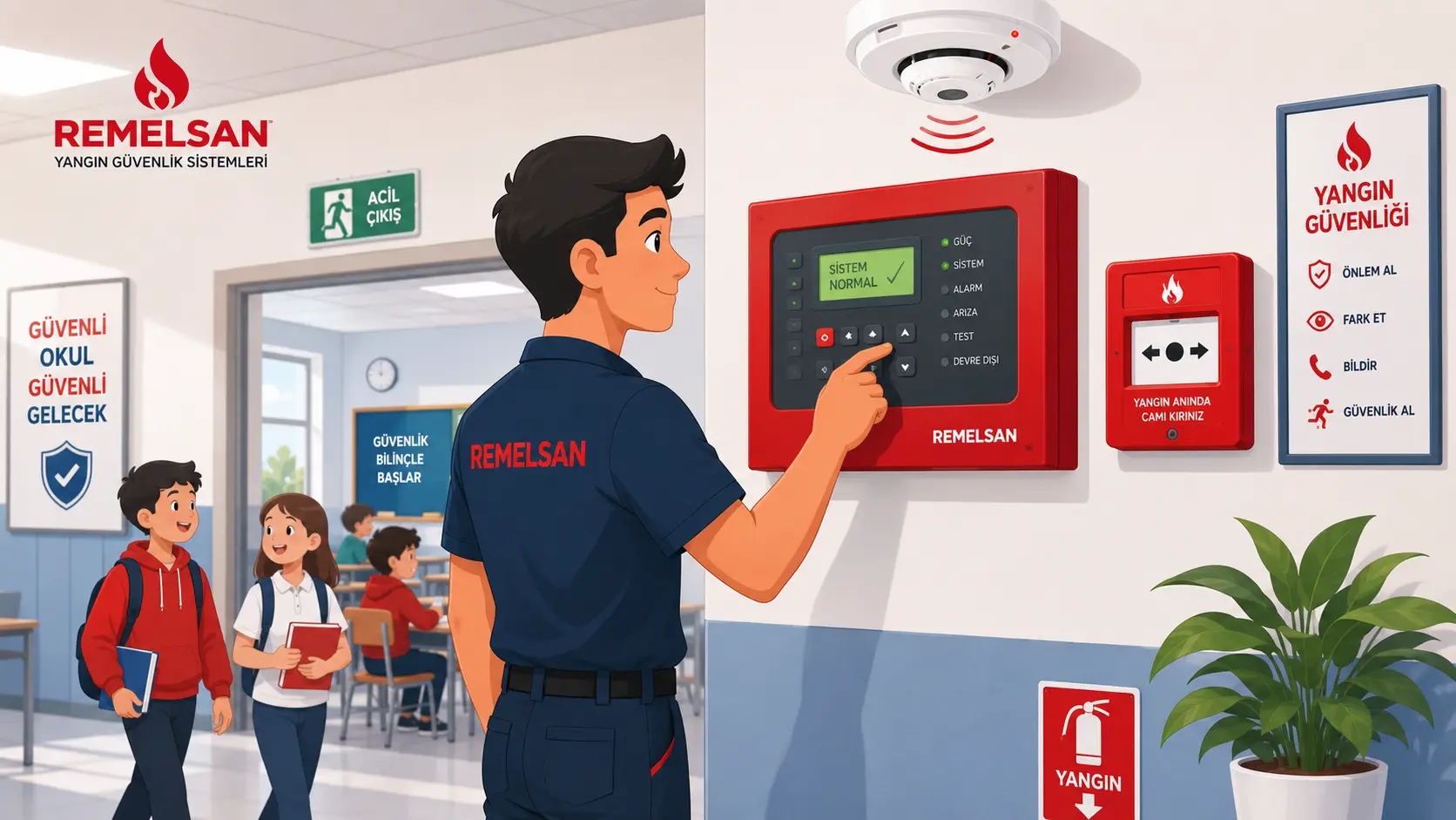 Okul Yangın Alarm Sistemleri