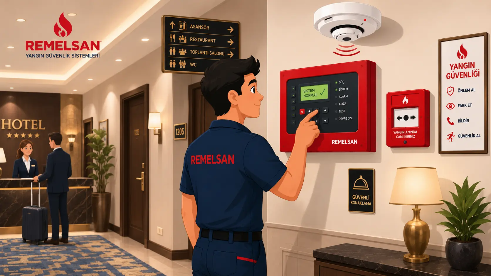 Otel Yangın Alarm Sistemleri